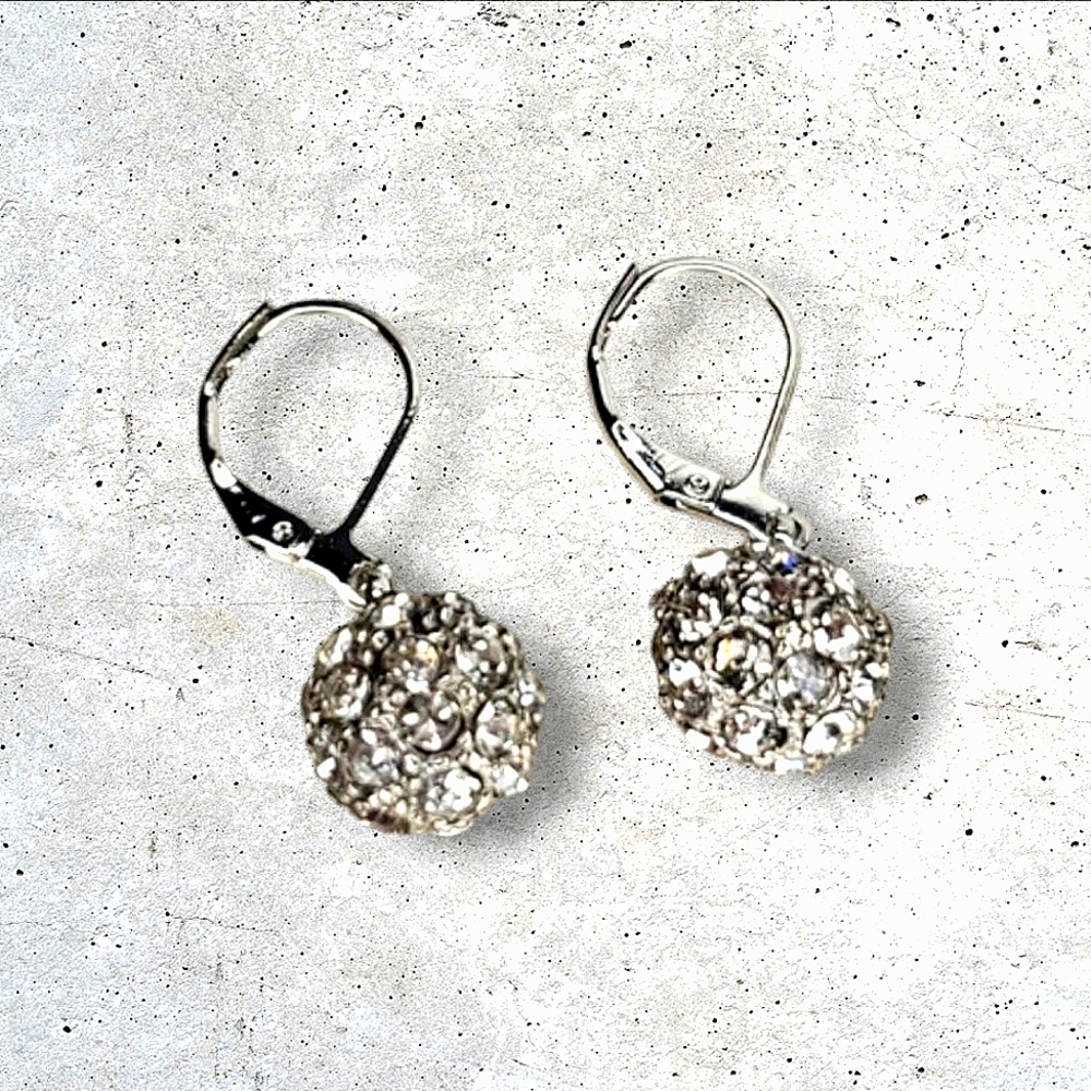 Swarovski Crystal Elements Fireball Earrings With… - image 2